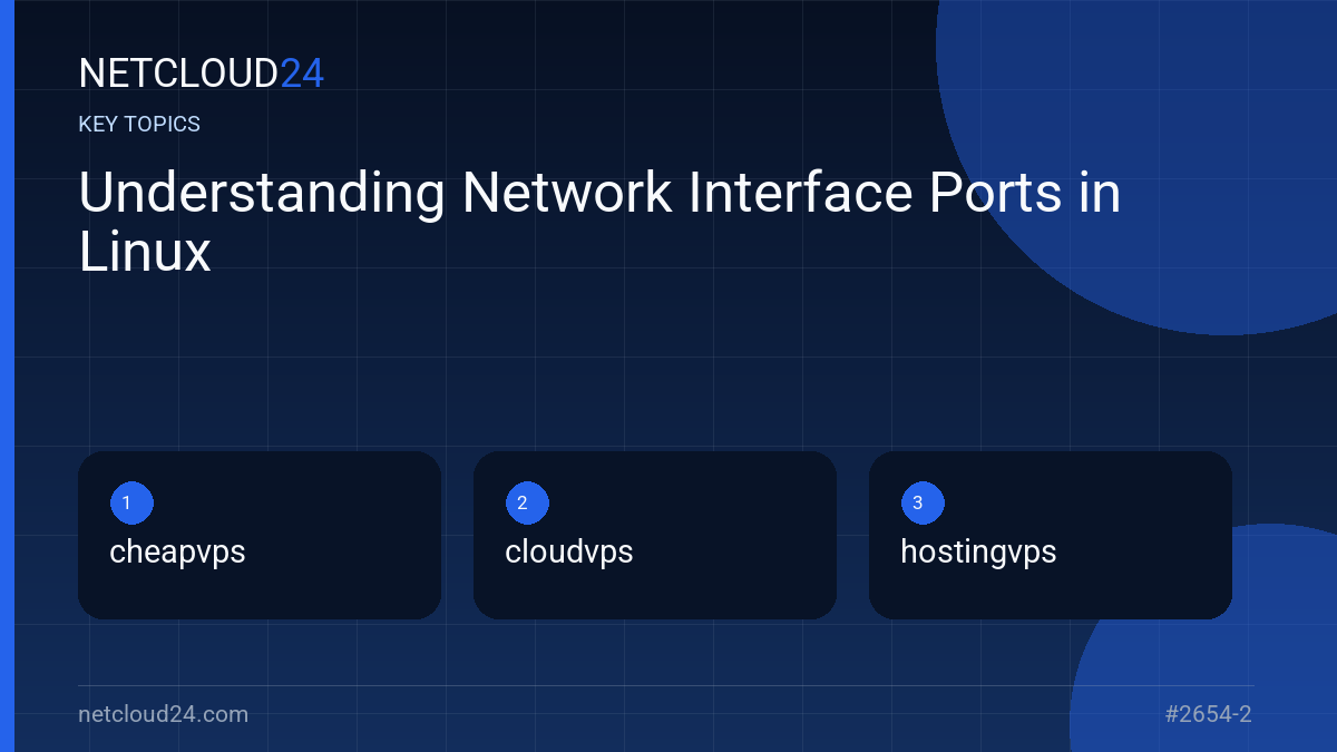 Key topics covered in Understanding Network Interface Ports in Linux