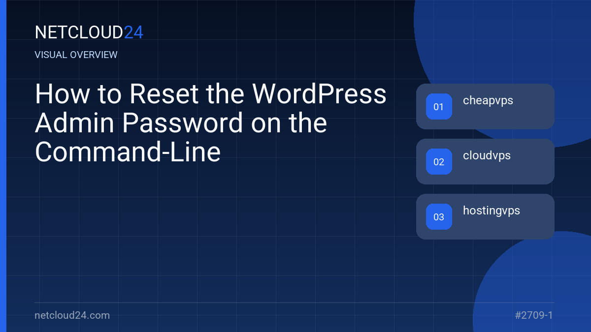 Visual overview of How to Reset the WordPress Admin Password on the Command-Line
