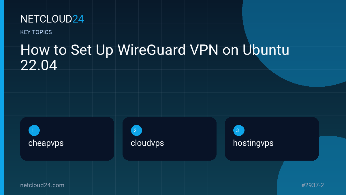 Key topics covered in How to Set Up WireGuard VPN on Ubuntu 22.04