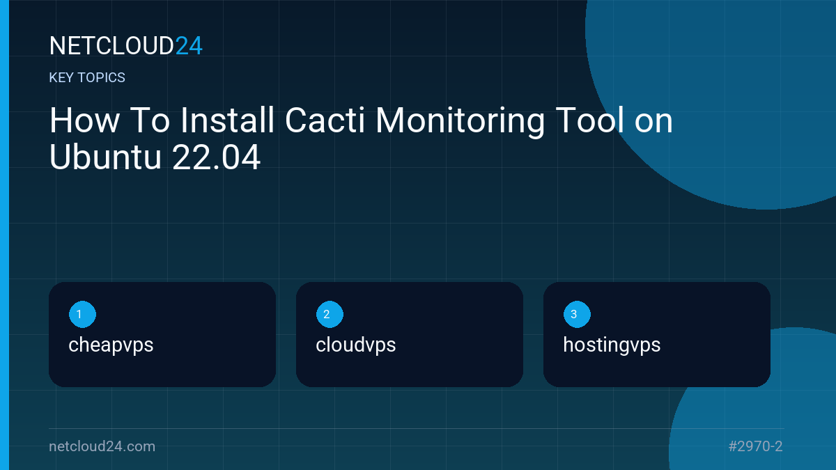 Key topics covered in How To Install Cacti Monitoring Tool on Ubuntu 22.04