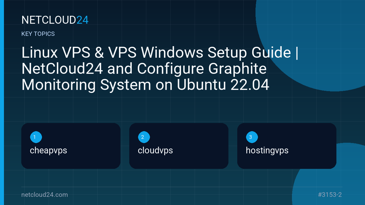 Key topics covered in Linux VPS & VPS Windows Setup Guide | NetCloud24 and Configure Graphite Monitoring System on Ubuntu 22.04