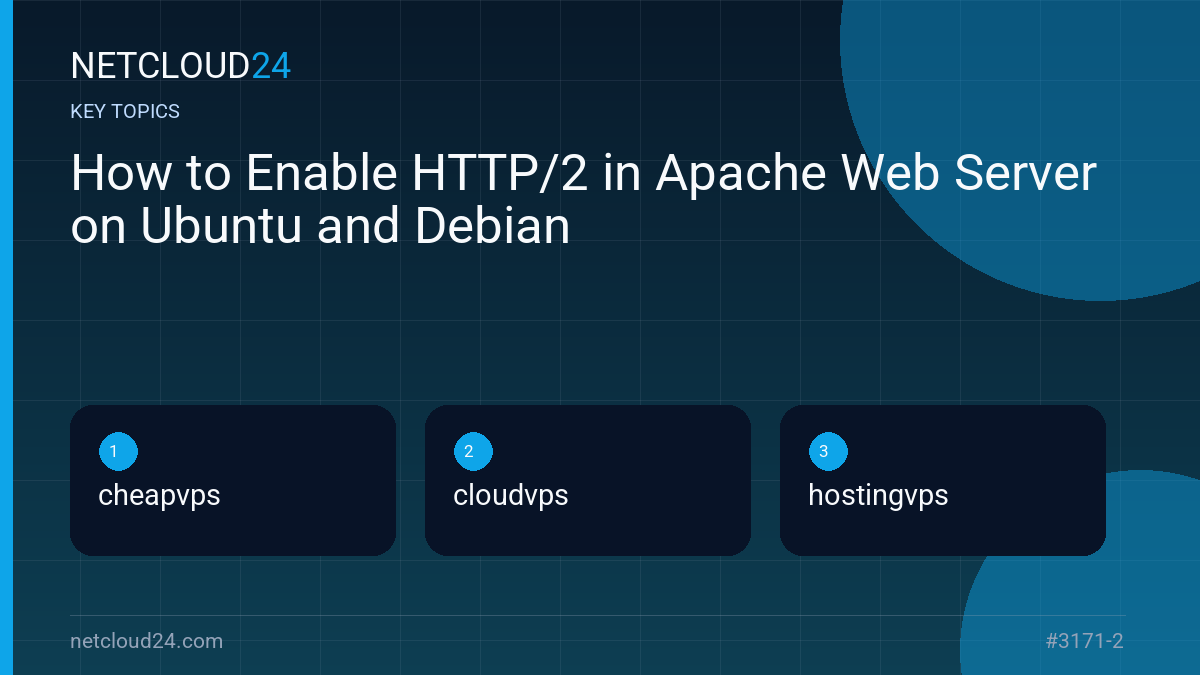 Key topics covered in How to Enable HTTP/2 in Apache Web Server on Ubuntu and Debian