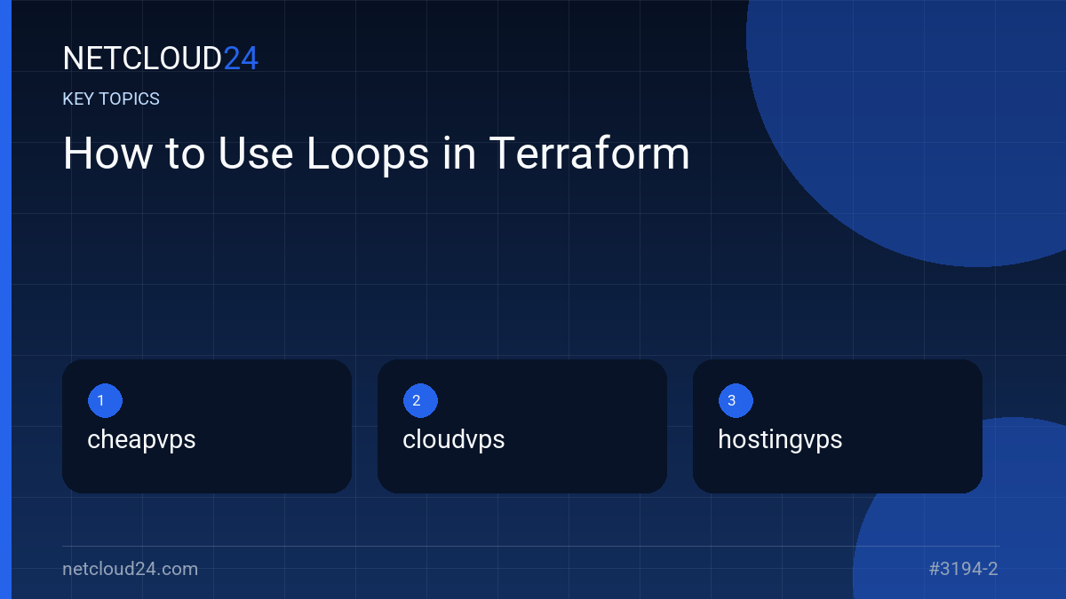 Key topics covered in How to Use Loops in Terraform