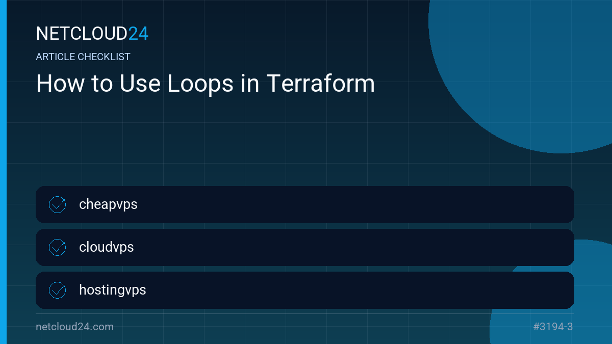 Practical checklist for How to Use Loops in Terraform
