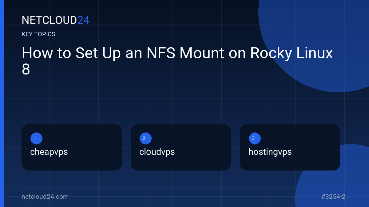 Key topics covered in How to Set Up an NFS Mount on Rocky Linux 8