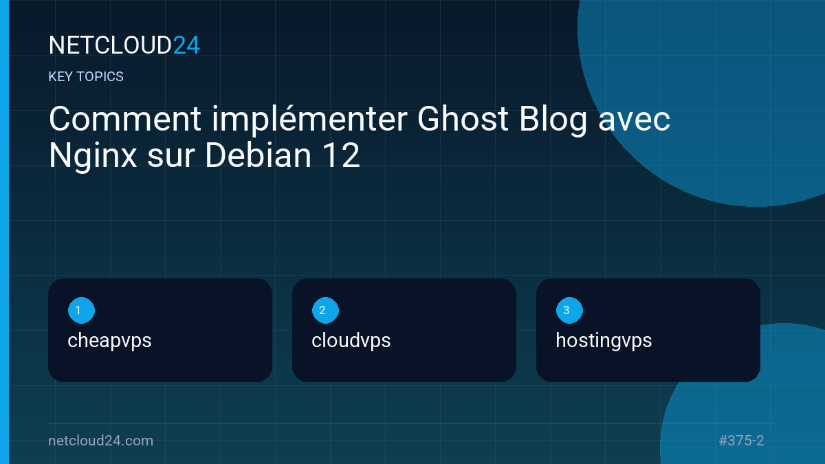 Key topics covered in Comment implémenter Ghost Blog avec Nginx sur Debian 12