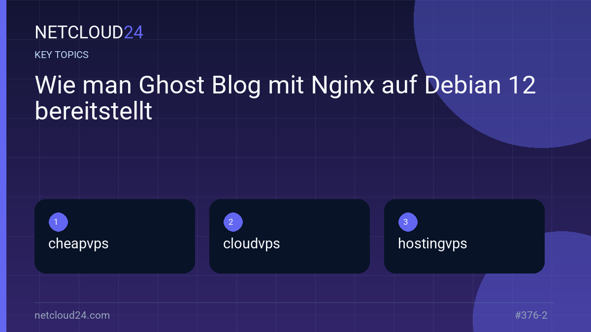 Key topics covered in Wie man Ghost Blog mit Nginx auf Debian 12 bereitstellt