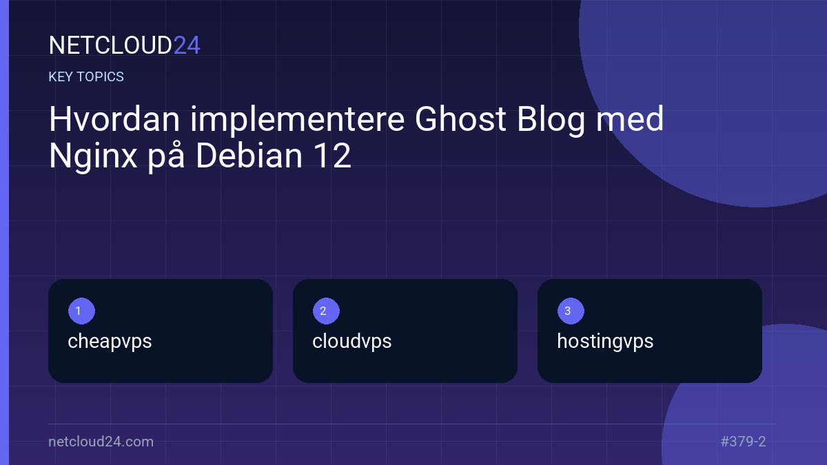 Key topics covered in Hvordan implementere Ghost Blog med Nginx på Debian 12