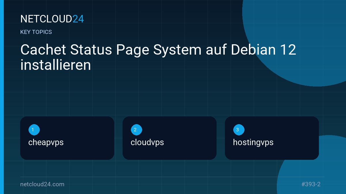 Key topics covered in Cachet Status Page System auf Debian 12 installieren