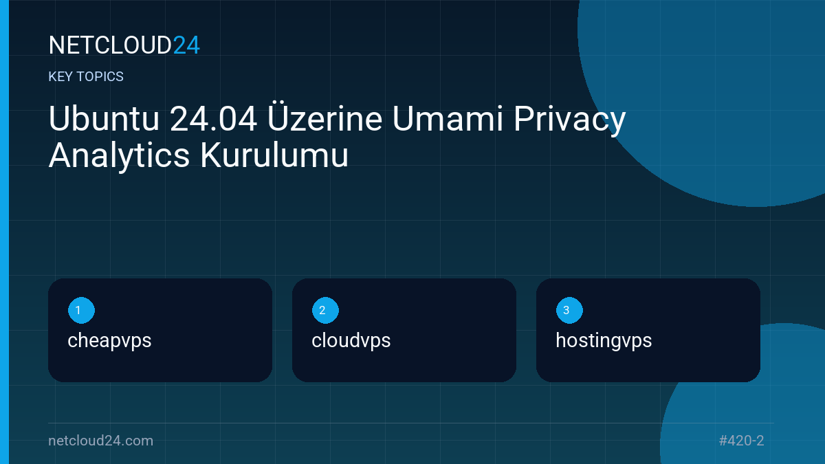 Key topics covered in Ubuntu 24.04 Üzerine Umami Privacy Analytics Kurulumu
