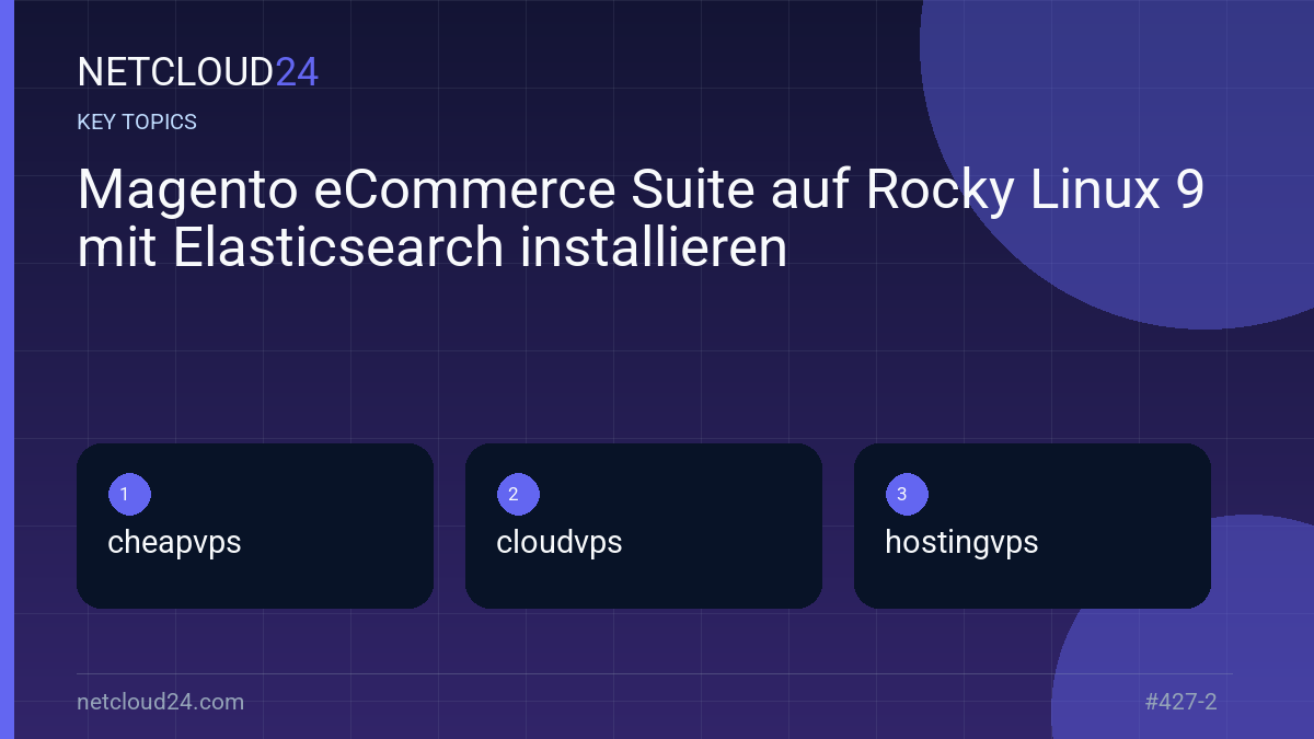 Key topics covered in Magento eCommerce Suite auf Rocky Linux 9 mit Elasticsearch installieren