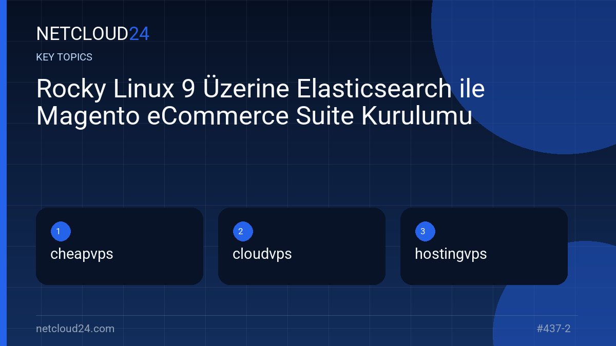 Key topics covered in Rocky Linux 9 Üzerine Elasticsearch ile Magento eCommerce Suite Kurulumu