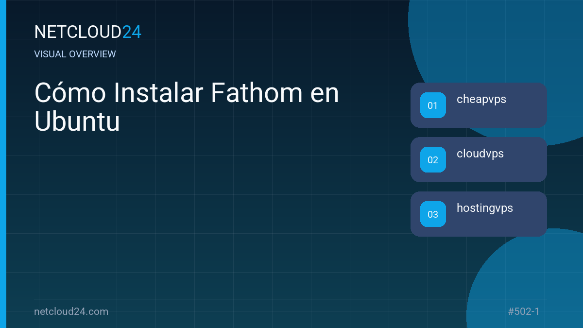 Visual overview of Cómo Instalar Fathom en Ubuntu