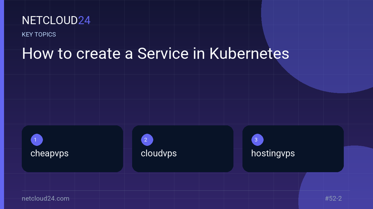 Key topics covered in How to create a Service in Kubernetes