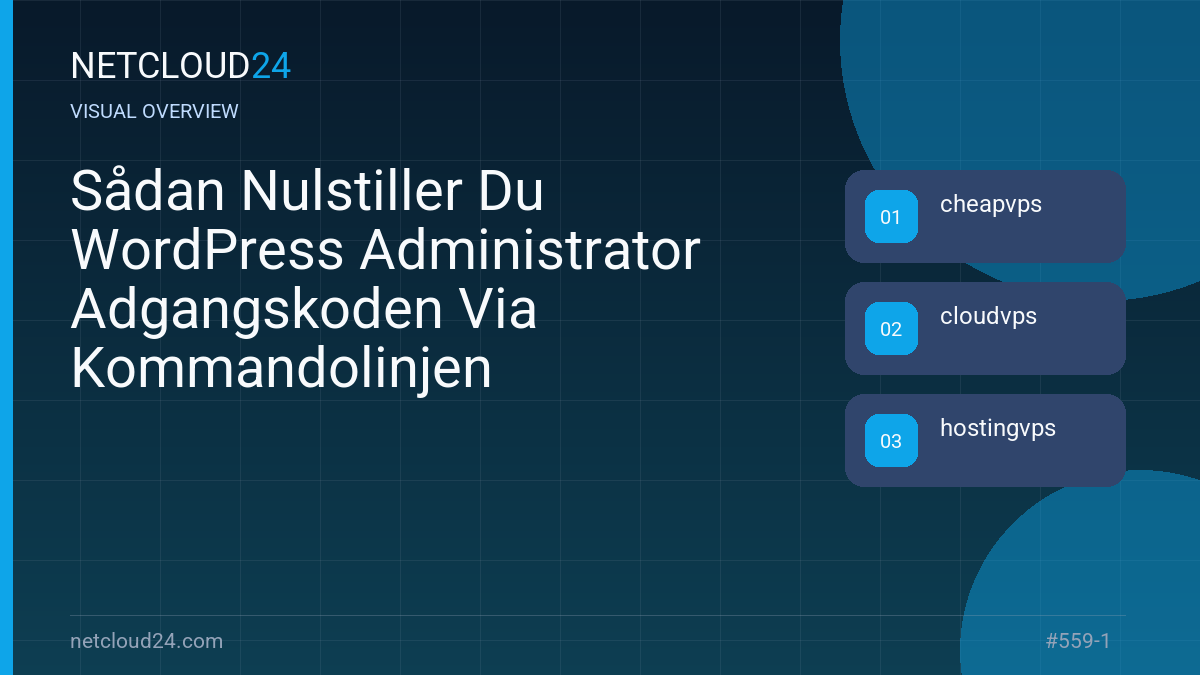 Visual overview of Sådan Nulstiller Du WordPress Administrator Adgangskoden Via Kommandolinjen