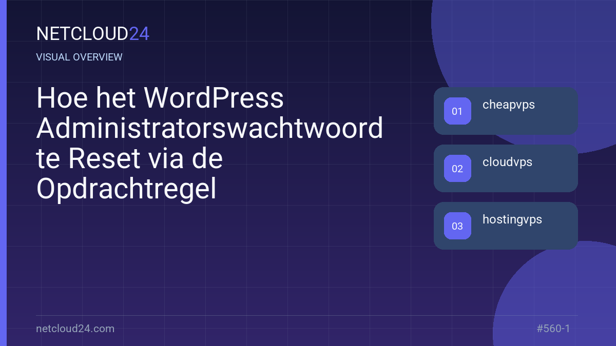 Visual overview of Hoe het WordPress Administratorswachtwoord te Reset via de Opdrachtregel