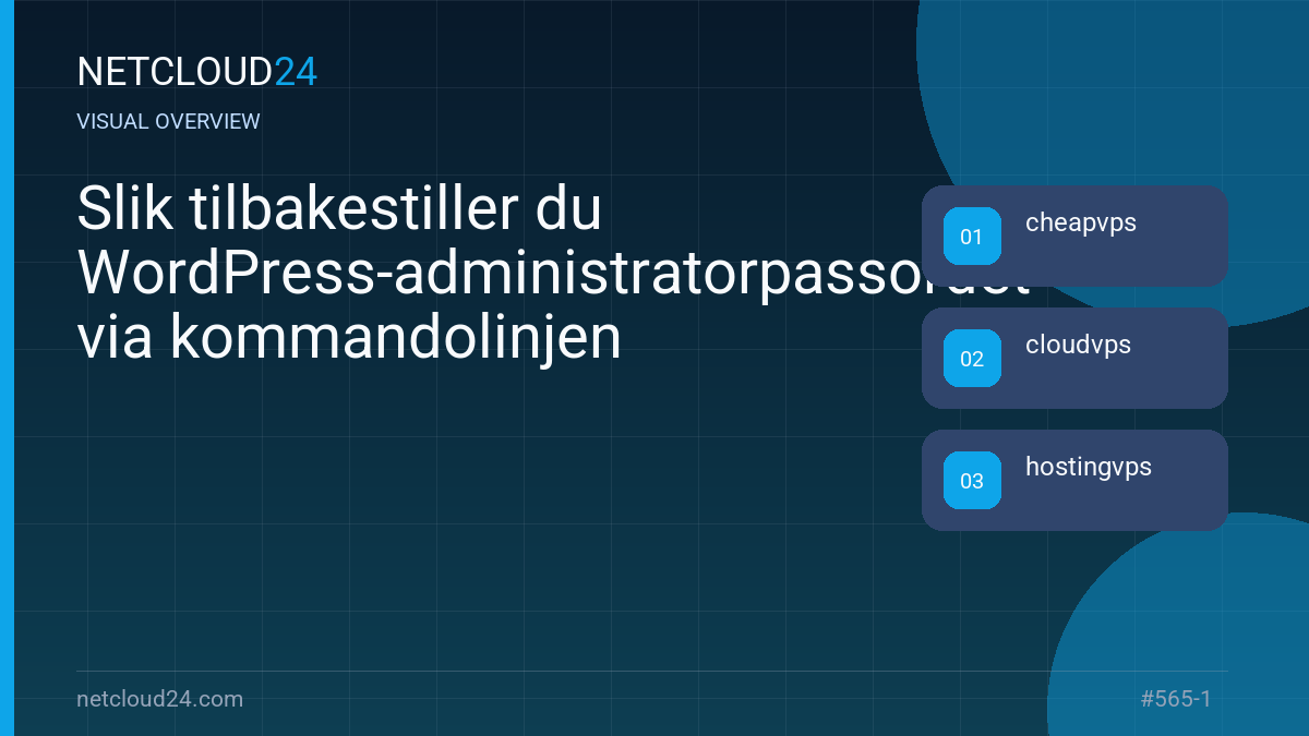 Visual overview of Slik tilbakestiller du WordPress-administratorpassordet via kommandolinjen