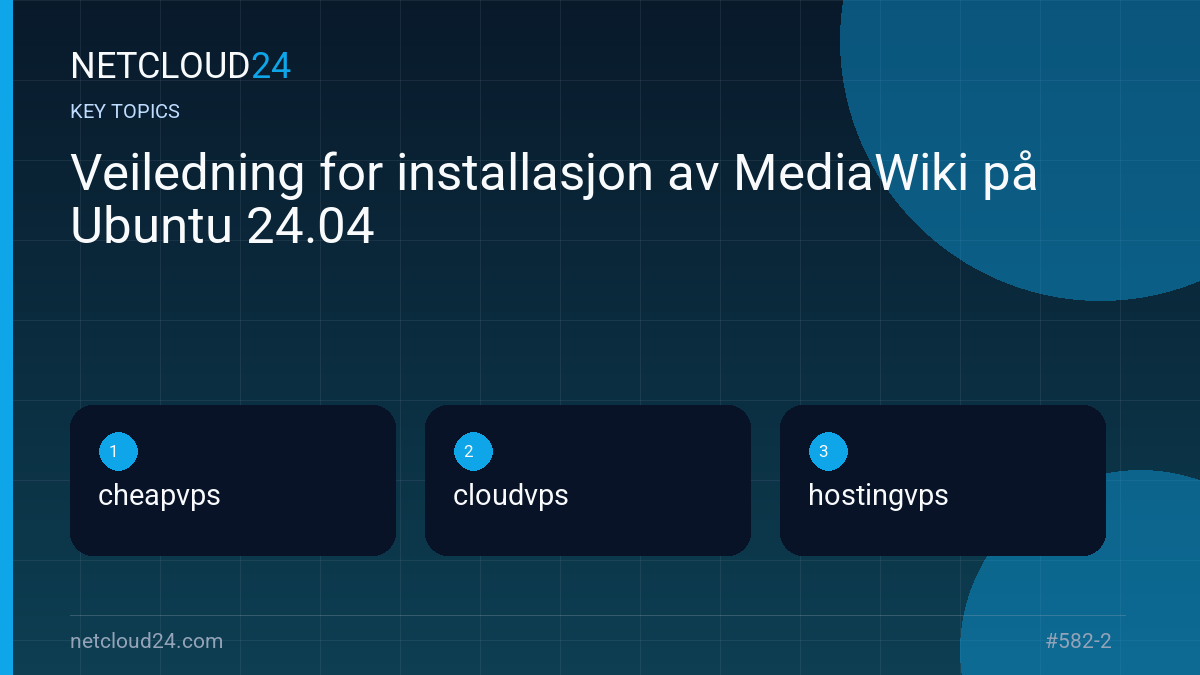 Key topics covered in Veiledning for installasjon av MediaWiki på Ubuntu 24.04