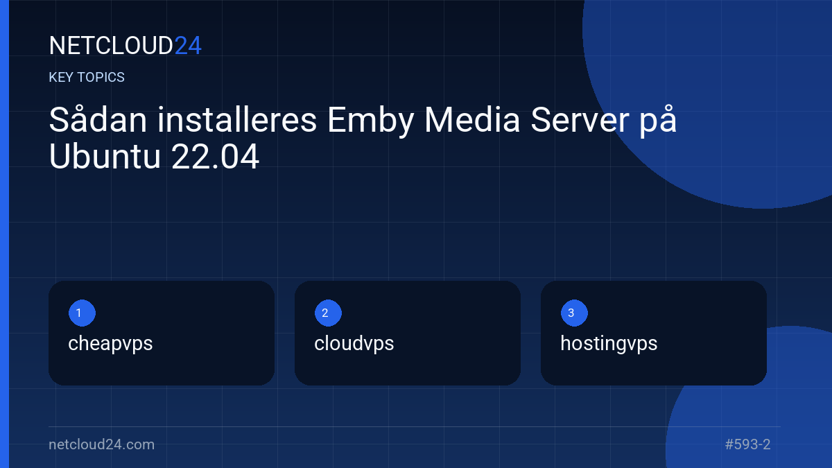 Key topics covered in Sådan installeres Emby Media Server på Ubuntu 22.04