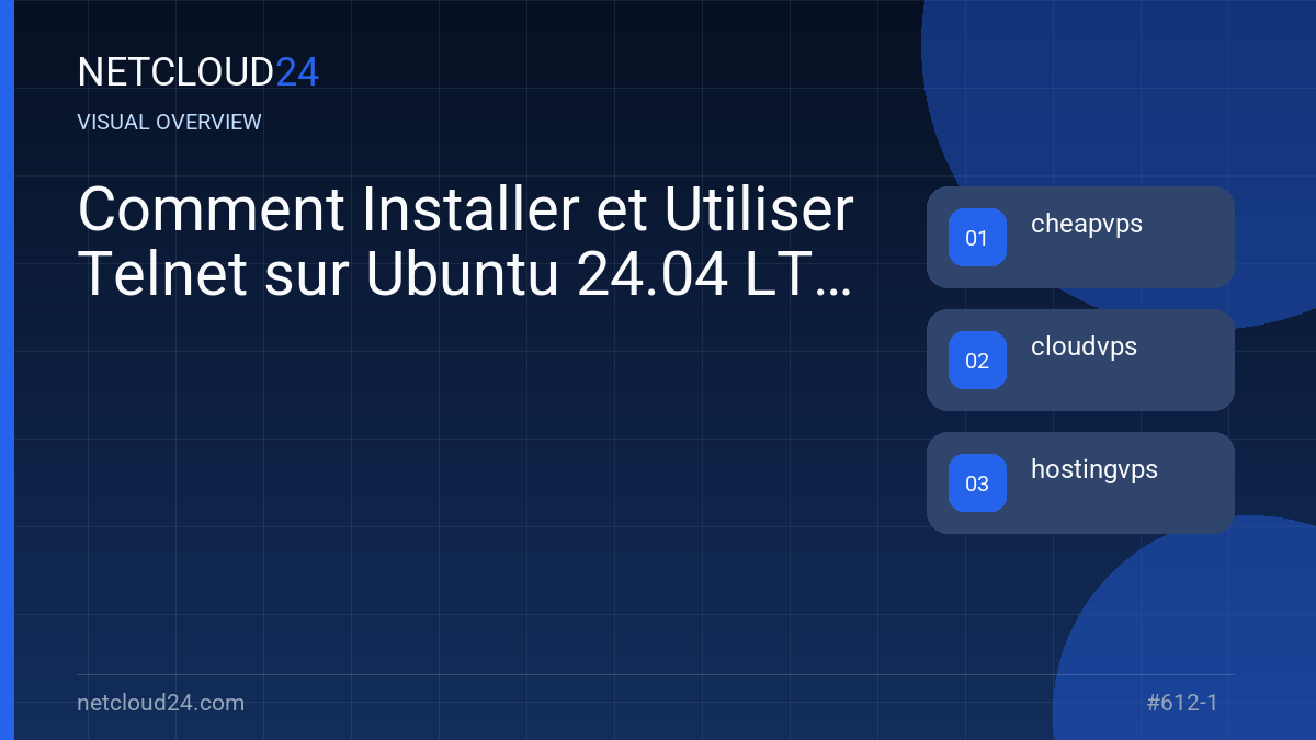 Visual overview of Comment Installer et Utiliser Telnet sur Ubuntu 24.04 LTS