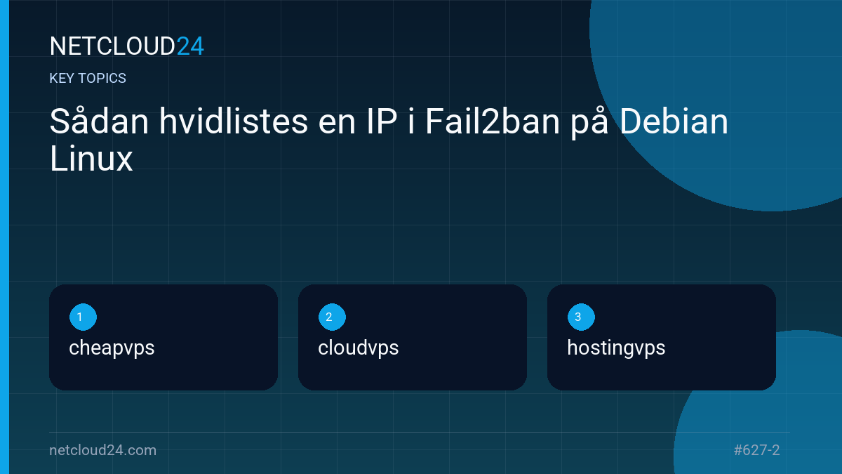 Key topics covered in Sådan hvidlistes en IP i Fail2ban på Debian Linux