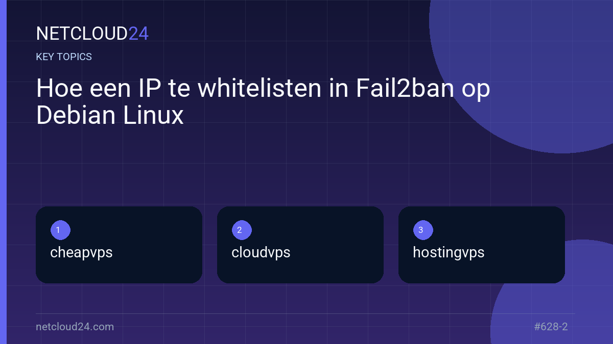 Key topics covered in Hoe een IP te whitelisten in Fail2ban op Debian Linux