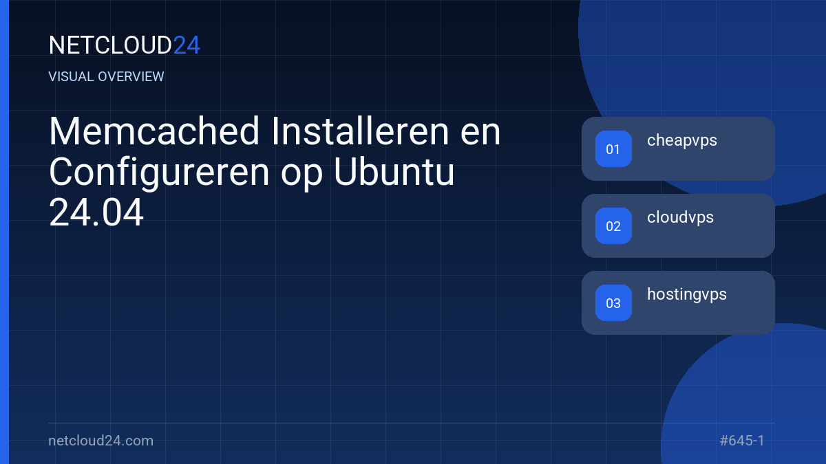Visual overview of Memcached Installeren en Configureren op Ubuntu 24.04