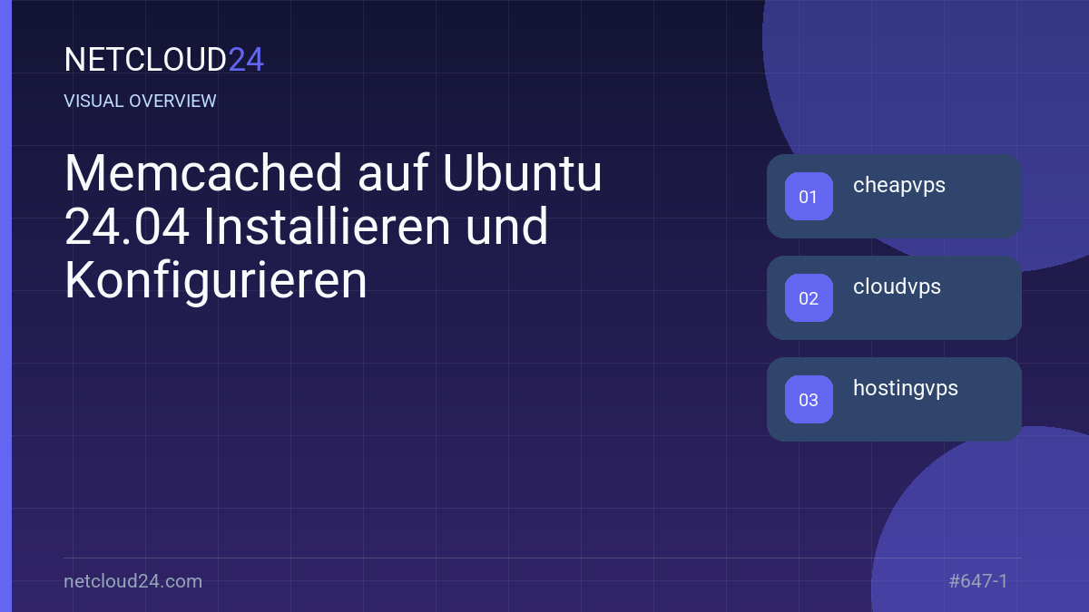 Visual overview of Memcached auf Ubuntu 24.04 Installieren und Konfigurieren