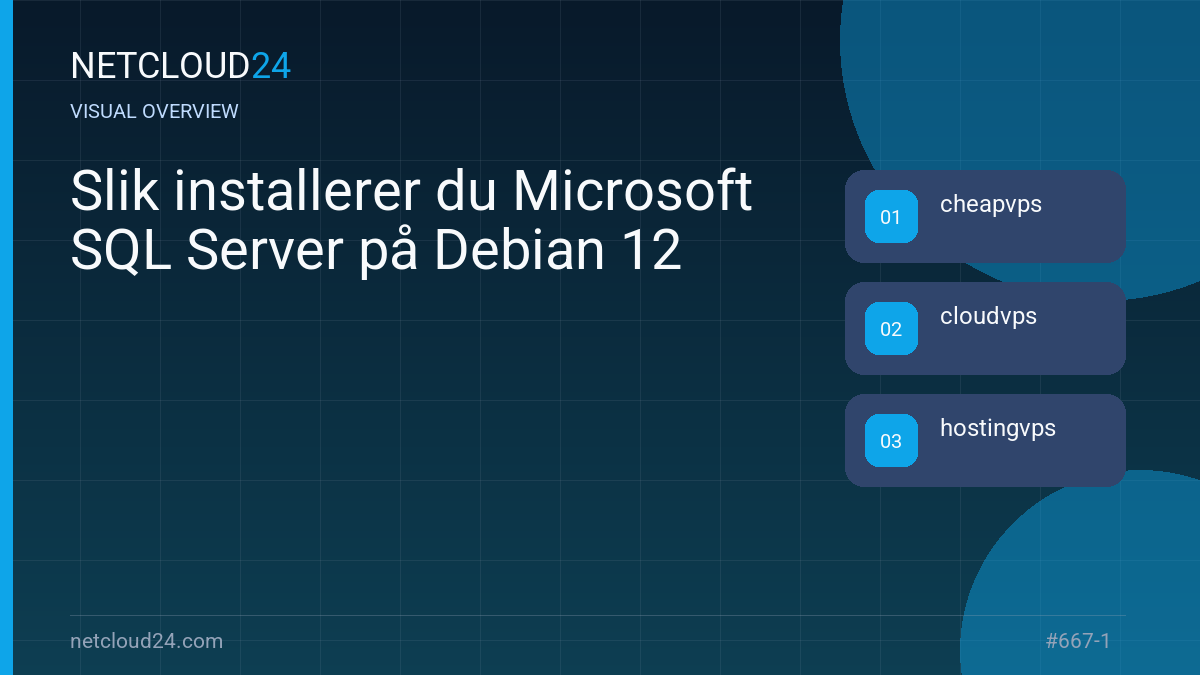 Visual overview of Slik installerer du Microsoft SQL Server på Debian 12