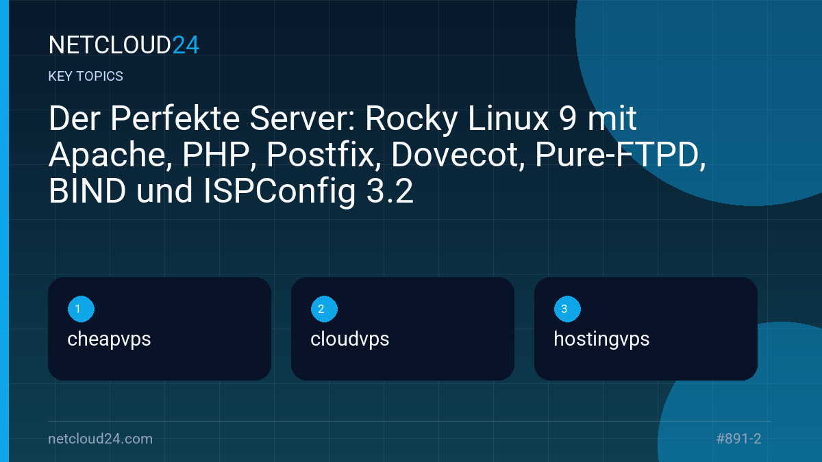 Key topics covered in Der Perfekte Server: Rocky Linux 9 mit Apache, PHP, Postfix, Dovecot, Pure-FTPD, BIND und ISPConfig 3.2