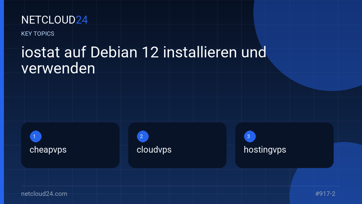 Key topics covered in iostat auf Debian 12 installieren und verwenden