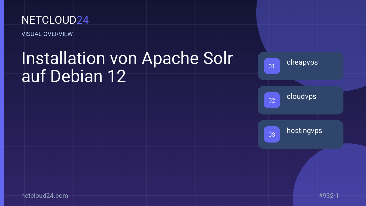 Visual overview of Installation von Apache Solr auf Debian 12