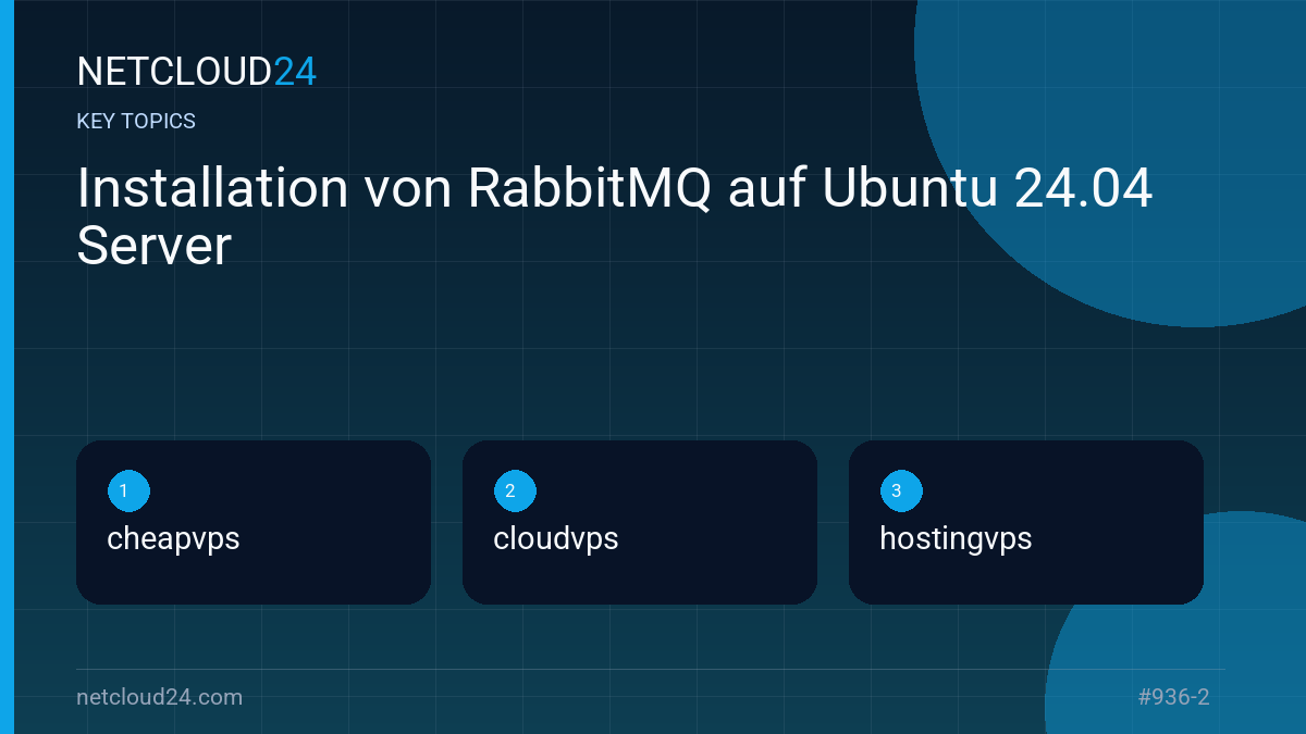 Key topics covered in Installation von RabbitMQ auf Ubuntu 24.04 Server