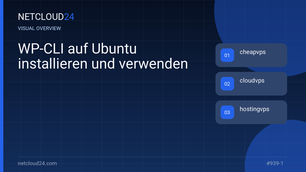 Visual overview of WP-CLI auf Ubuntu installieren und verwenden