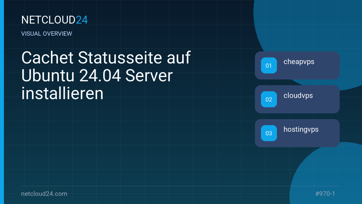 Visual overview of Cachet Statusseite auf Ubuntu 24.04 Server installieren