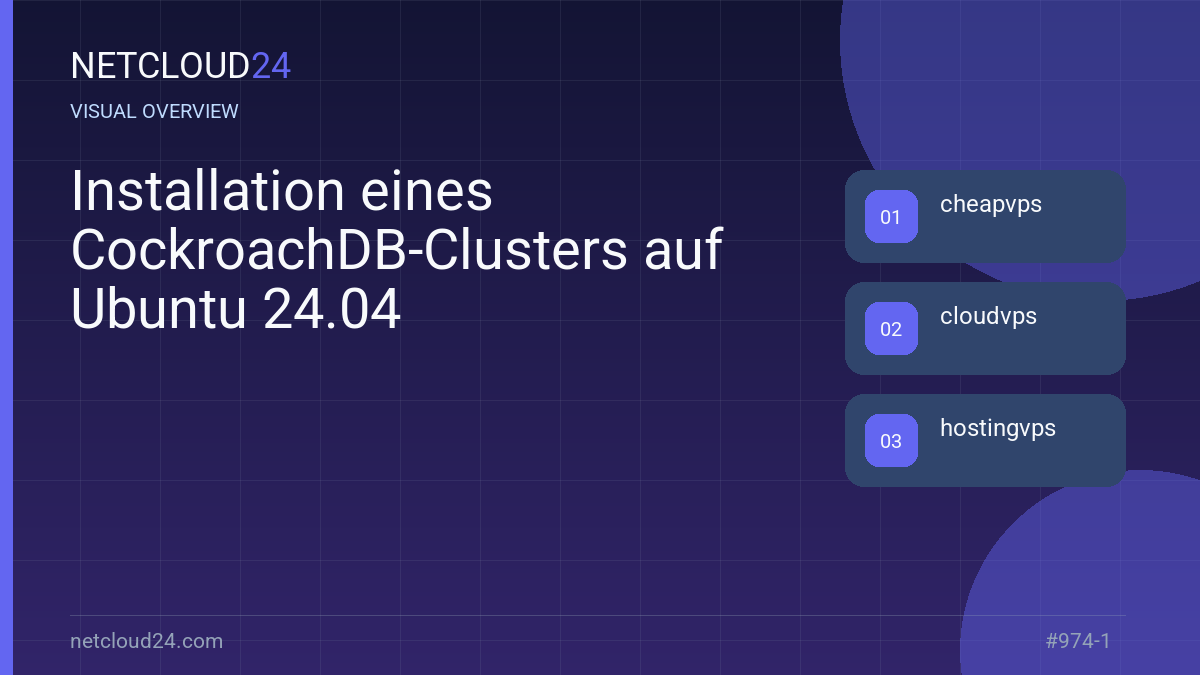 Visual overview of Installation eines CockroachDB-Clusters auf Ubuntu 24.04