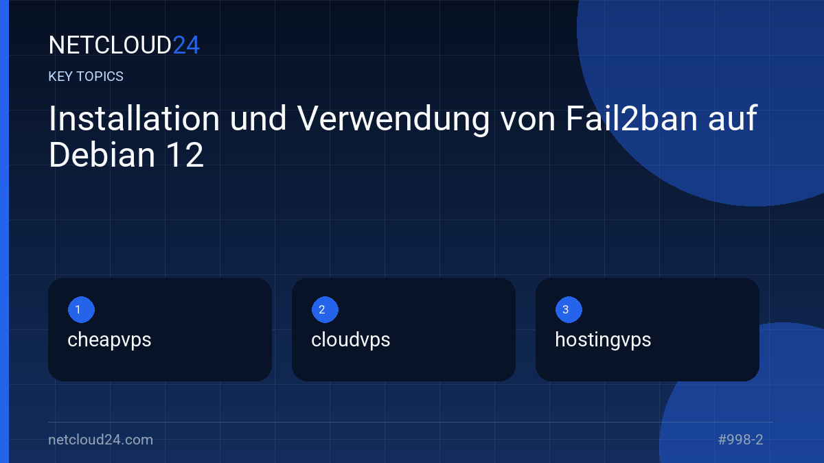 Key topics covered in Installation und Verwendung von Fail2ban auf Debian 12