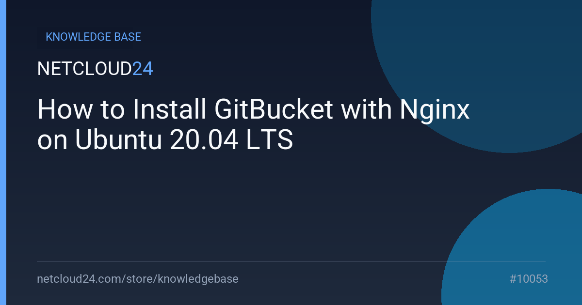 How to Install GitBucket with Nginx on Ubuntu 20.04 LTS