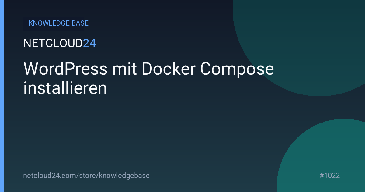 WordPress mit Docker Compose installieren