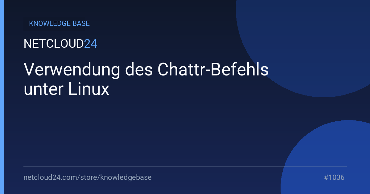 Verwendung des Chattr-Befehls unter Linux