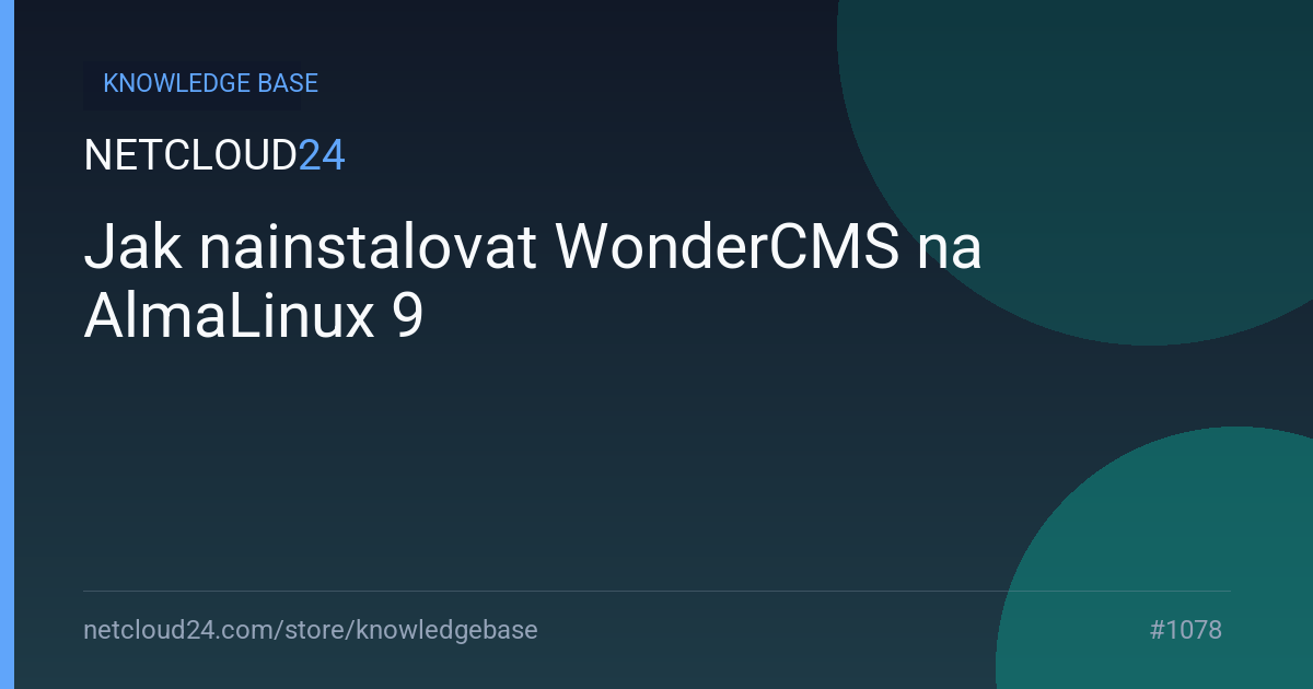 Jak nainstalovat WonderCMS na AlmaLinux 9
