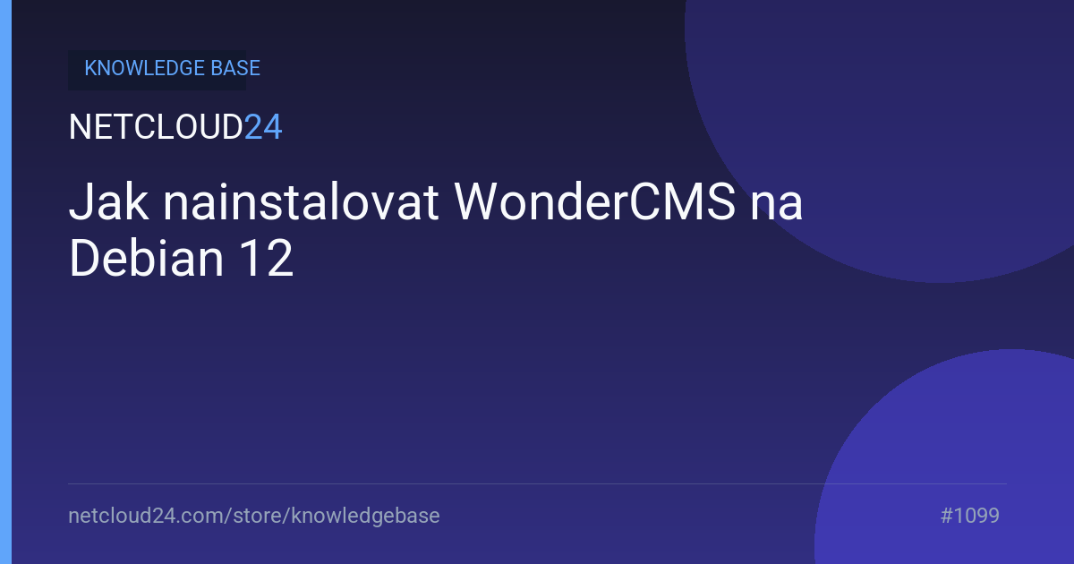 Jak nainstalovat WonderCMS na Debian 12