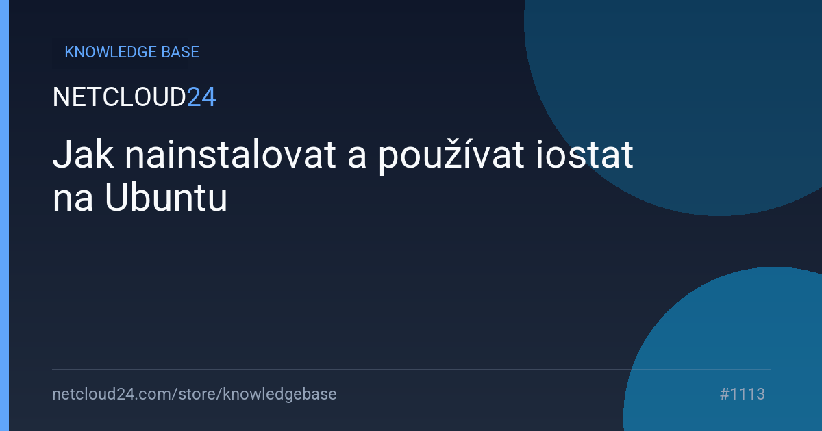 Jak nainstalovat a používat iostat na Ubuntu