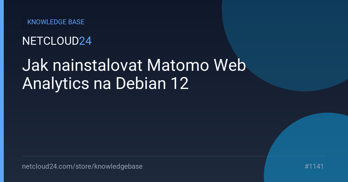 Jak nainstalovat Matomo Web Analytics na Debian 12