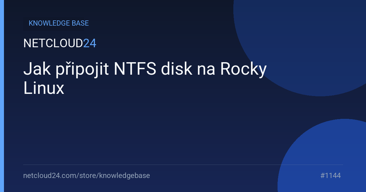 Jak připojit NTFS disk na Rocky Linux