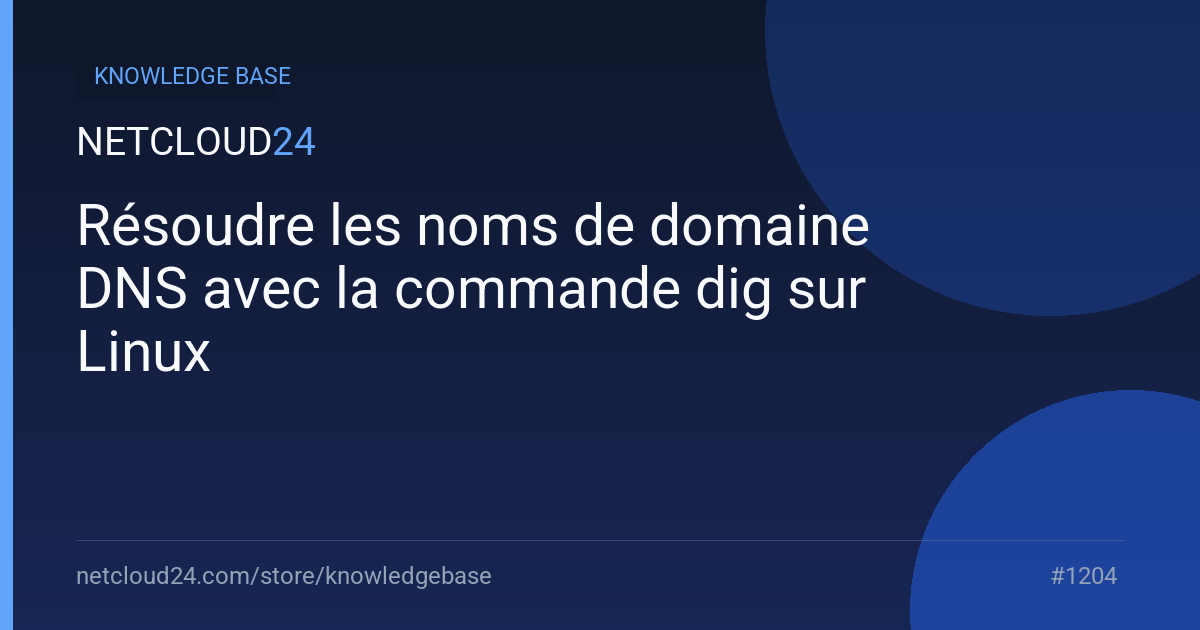 Résoudre les noms de domaine DNS avec la commande dig sur Linux