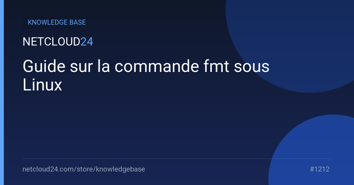 Guide sur la commande fmt sous Linux