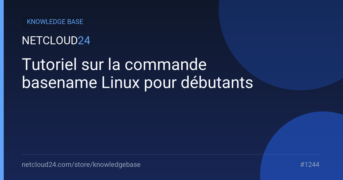 Tutoriel sur la commande basename Linux pour débutants