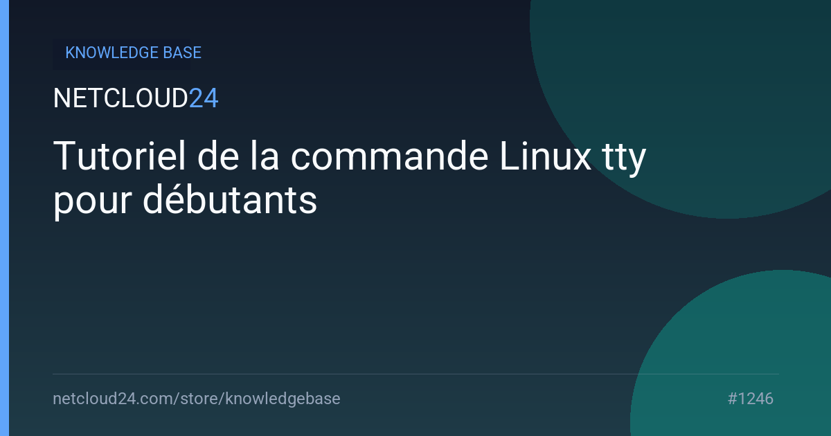 Tutoriel de la commande Linux tty pour débutants