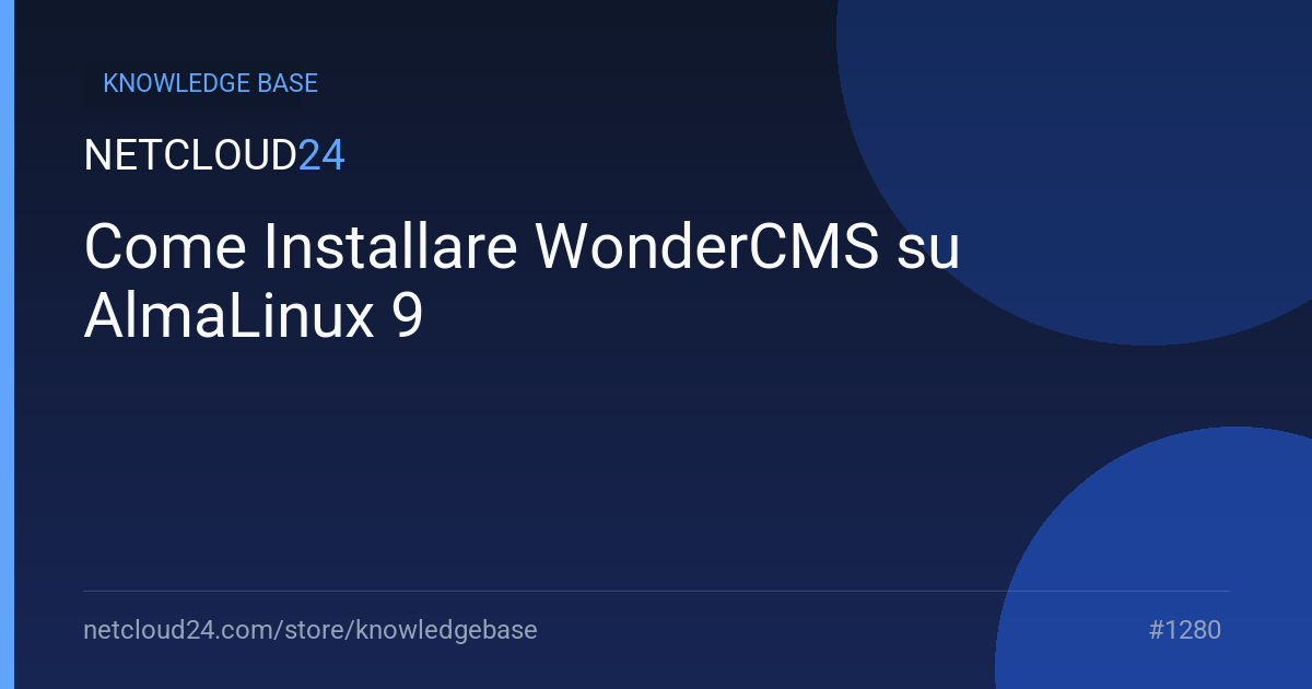 Come Installare WonderCMS su AlmaLinux 9